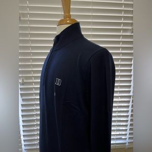 Duke university, Brooks Brothers 1/4-Zip 100% Sweater Pullover Merino Wool NEW